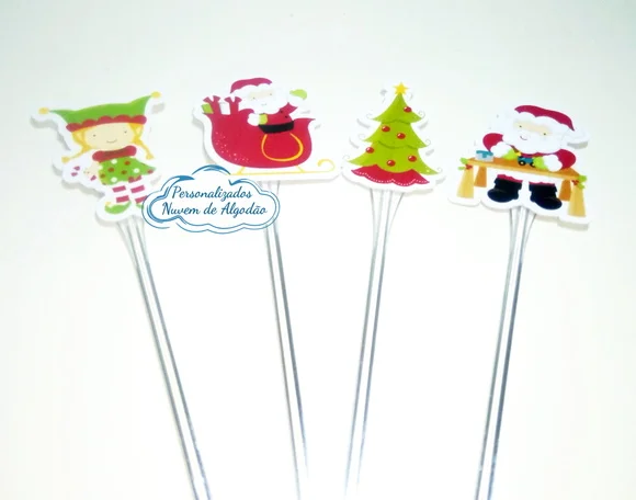 Topper de docinho - Natal