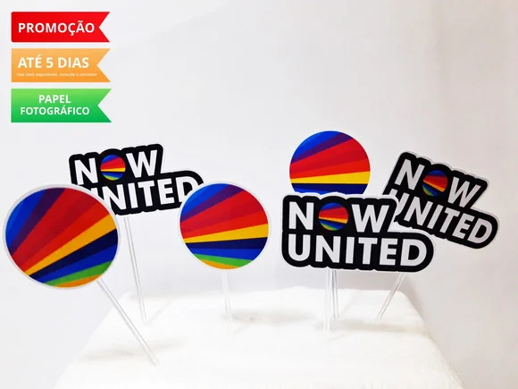 Topper de docinho Now United