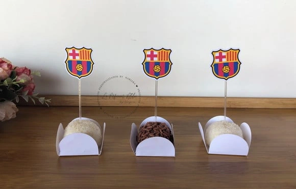 Topper para docinho barcelona
