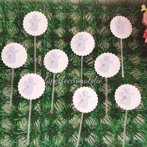 Topper para docinho batizado