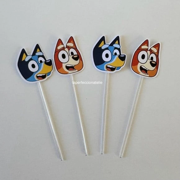Topper para Docinho Bluey Bingo