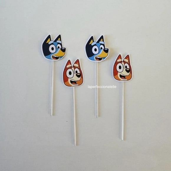Topper para Docinho Bluey Bingo