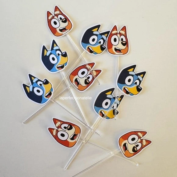 Topper para Docinho Bluey Bingo
