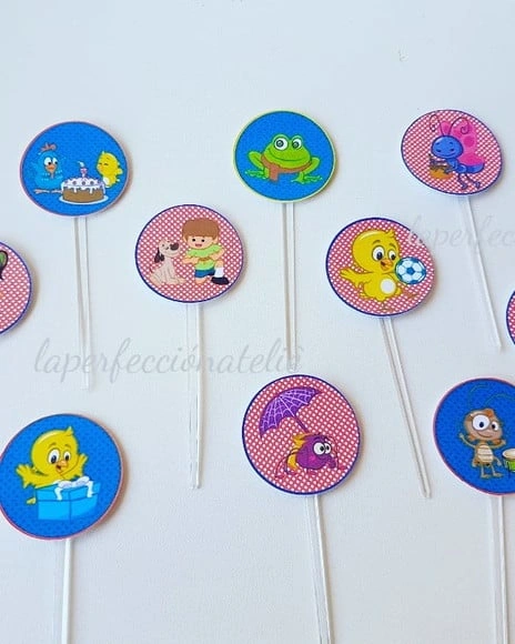 Topper para docinho galinha pintadinha