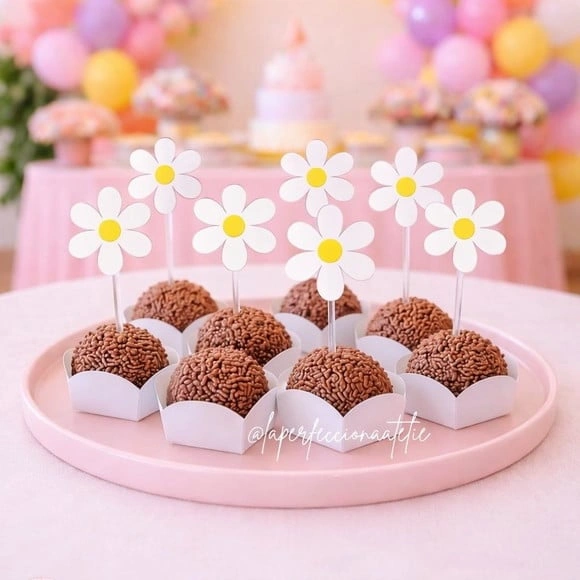 Topper para Docinho Margaridas