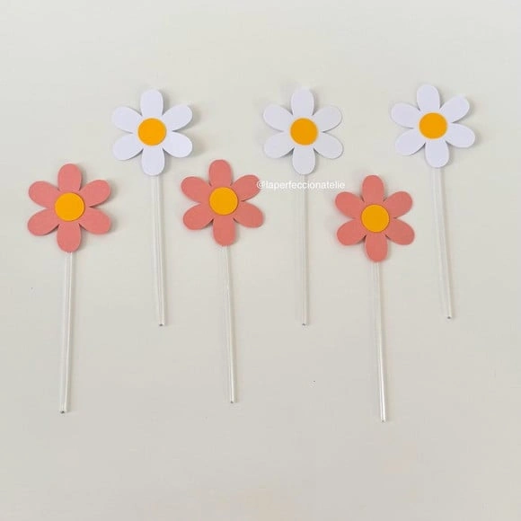 Topper para Docinho Margaridas