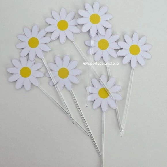 Topper para Docinho Margaridas