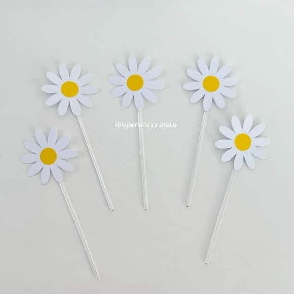 Topper para Docinho Margaridas