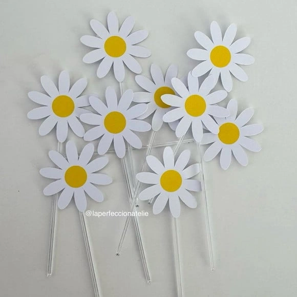 Topper para Docinho Margaridas