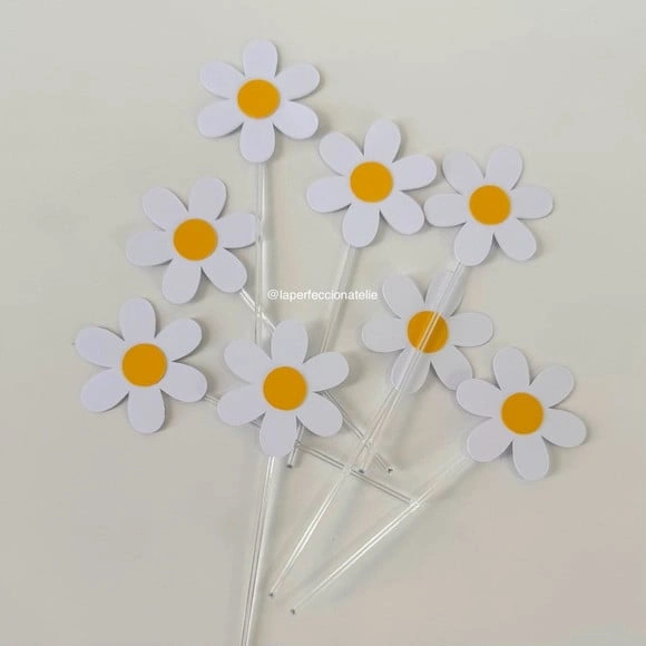 Topper para Docinho Margaridas