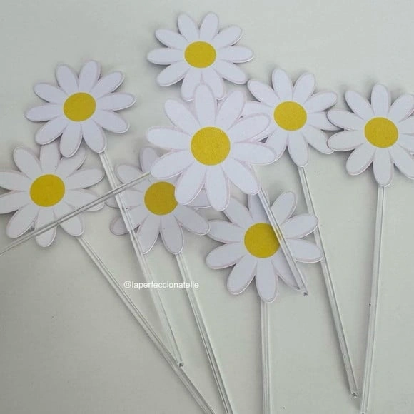 Topper para Docinho Margaridas