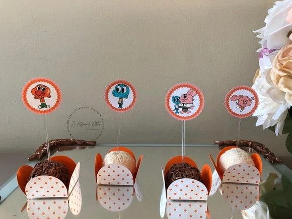Topper para Docinho o Incrível Mundo de Gumball