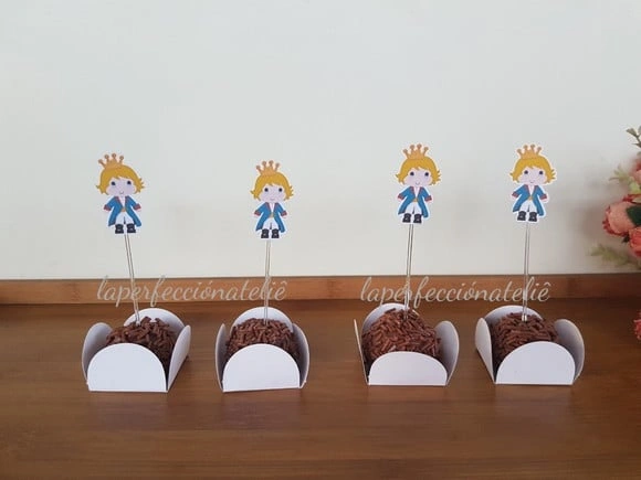 Topper para docinho o pequeno principe