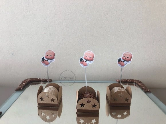 Topper para docinho o poderoso chefinho