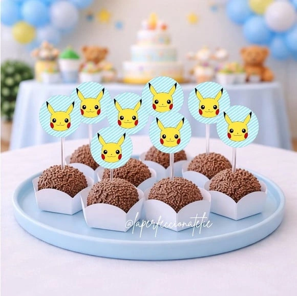 Topper para Docinho Pokemon