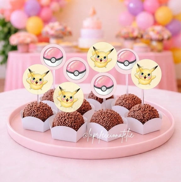 Topper para Docinho Pokemon