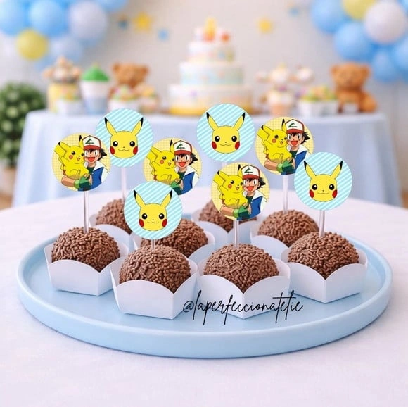 Topper para Docinho Pokemon