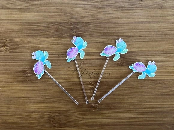 Topper para docinho tartaruga