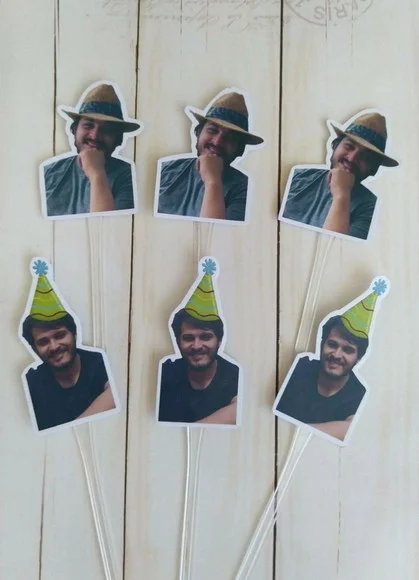 Topper para Docinhos com Foto e Chapeuzinho Adulto