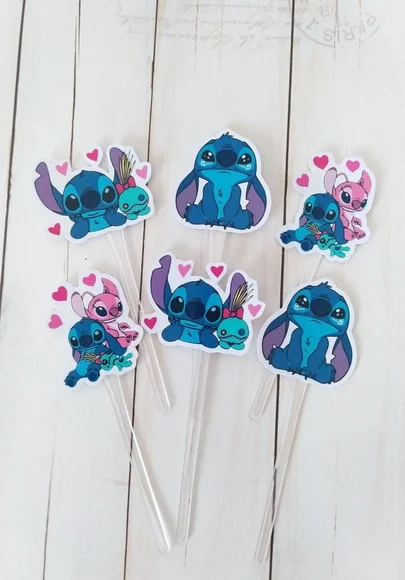 Topper para Docinhos Stitch 30 Unidades