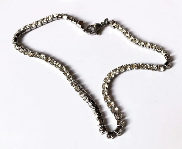 Tornozeleira de Aço Inoxidavel e Zirconia