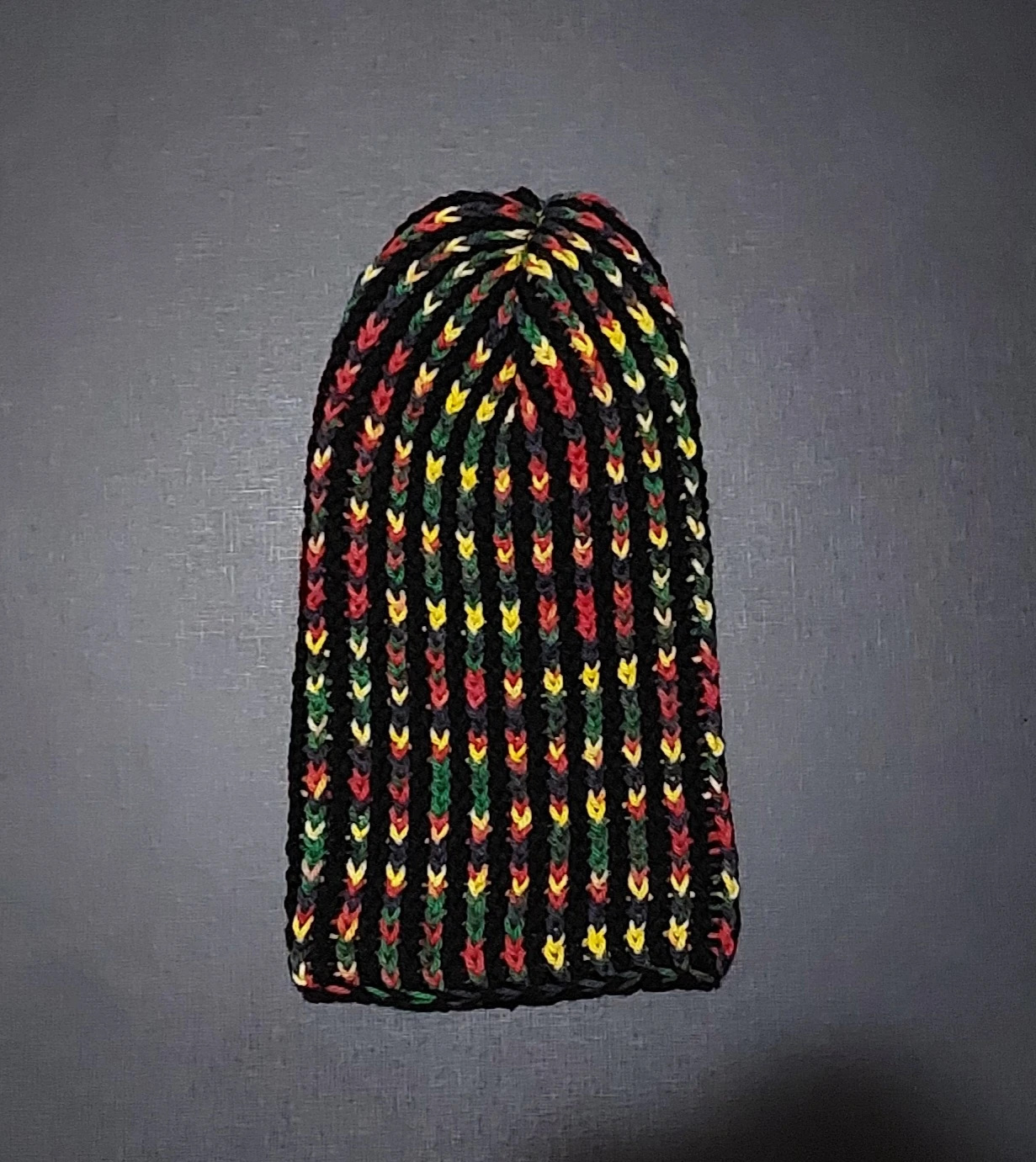 Touca beanie preta e Reggae