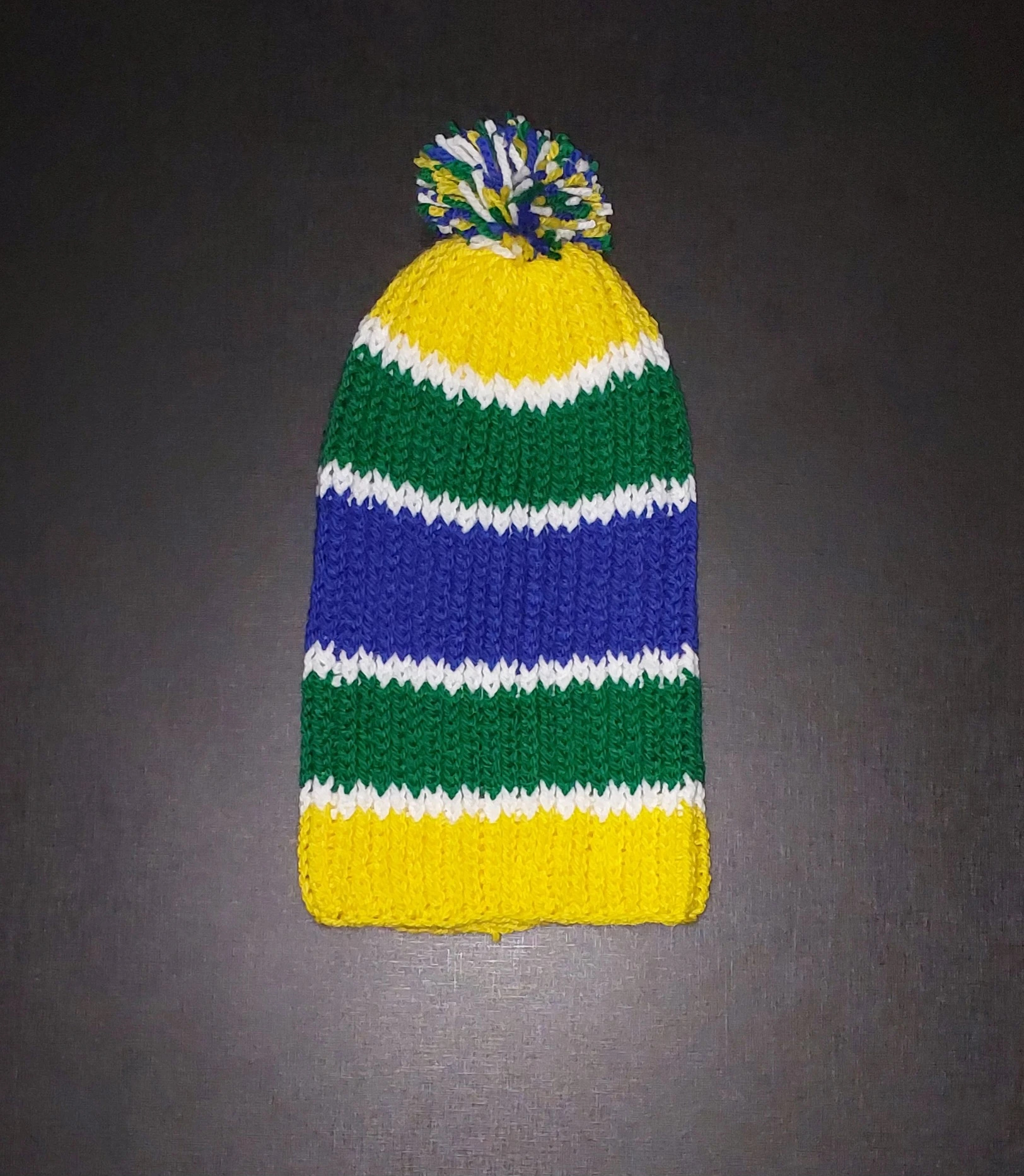 Touca Gorro cores do Brasil com azul