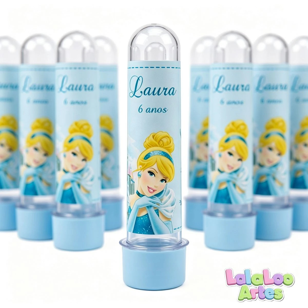 20 Tubete Cinderela Personalizado