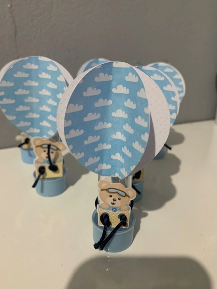 Tubete com Aplique 3d Urso Baloeiro
