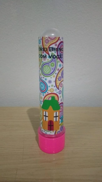 Tubetes acrílico Personalizado casinha de boneca