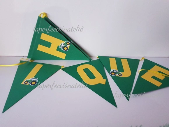 Varal de bandeirinhas John Deere