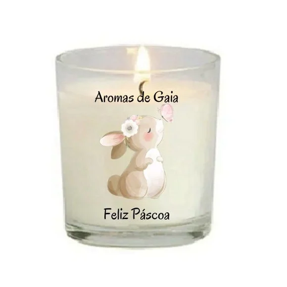 Vela Aromática Personalizada Páscoa 200g