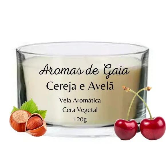 Vela Aromatizada Cereja e Avelâ 100 Gr