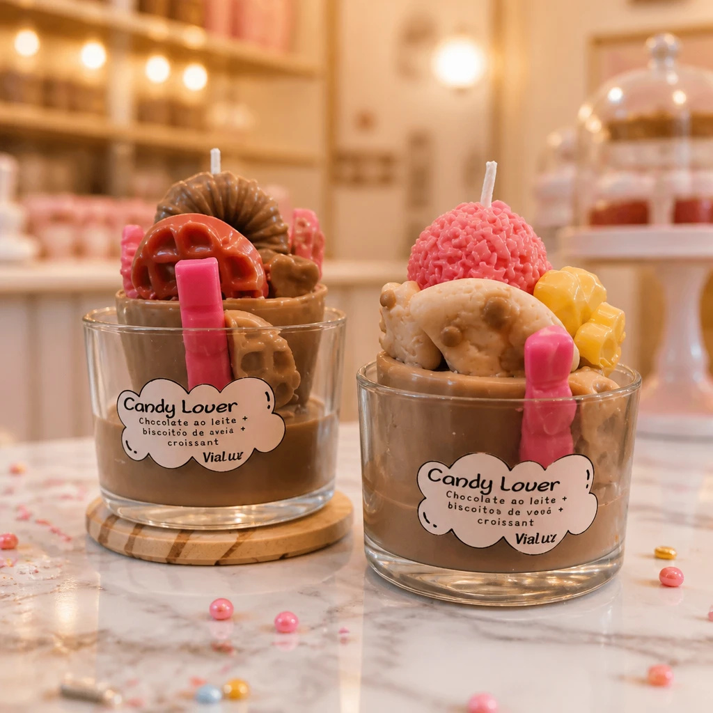 Vela Gourmet Candy Lover - Decorativa/Aromatica