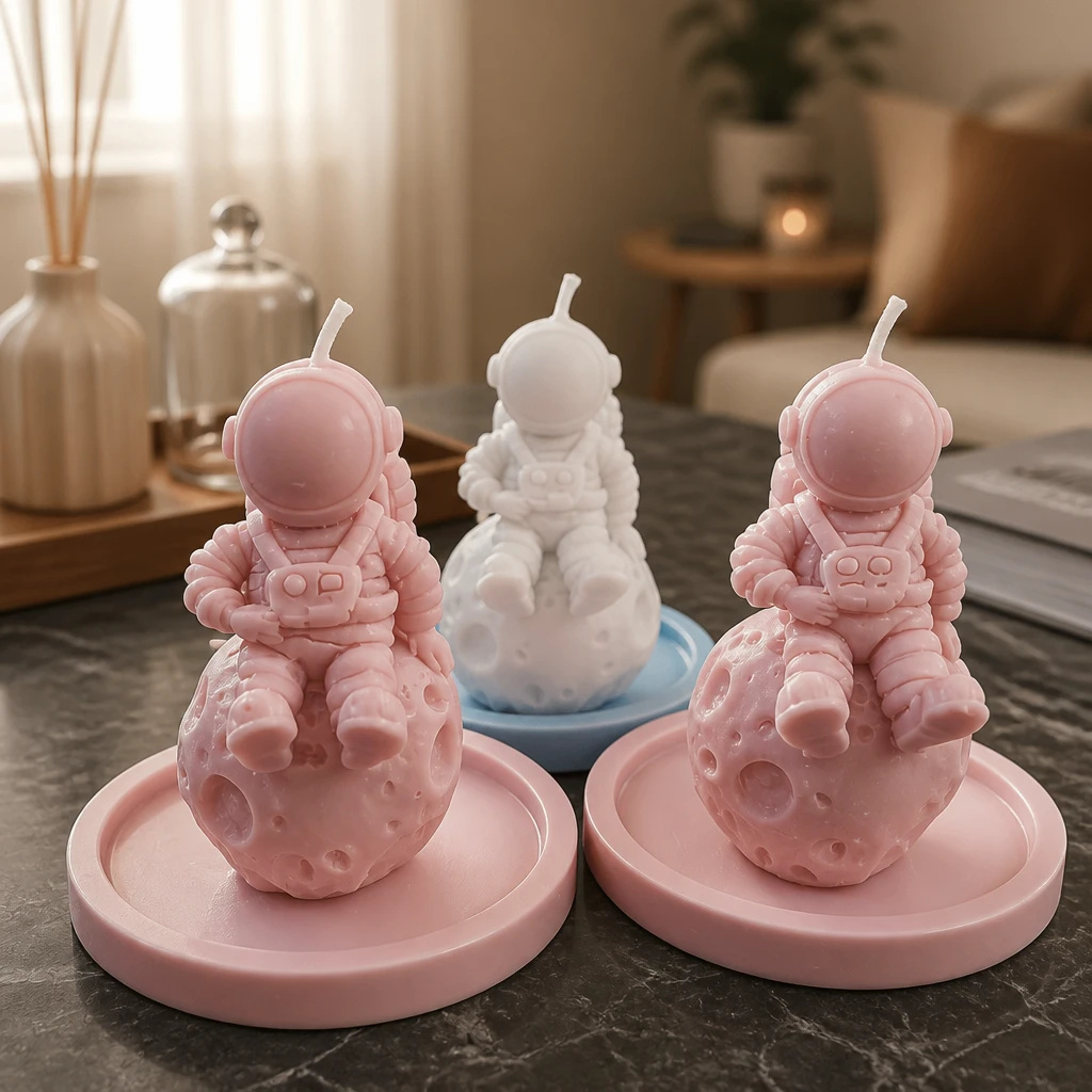 Velas Lembrancinhas Astronautas na Lua