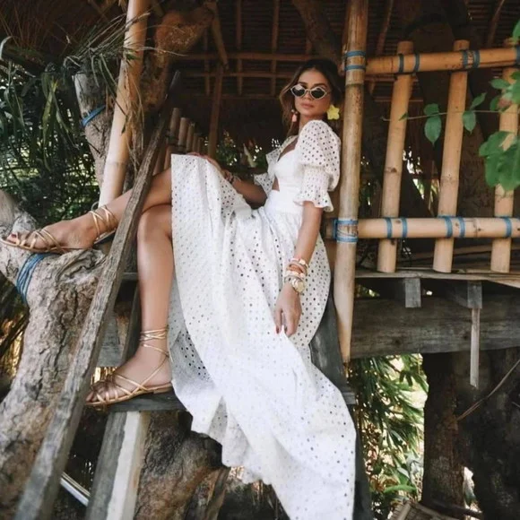 Vestido Longo Manga Bufante Casamento Civil Noiva Prewedding
