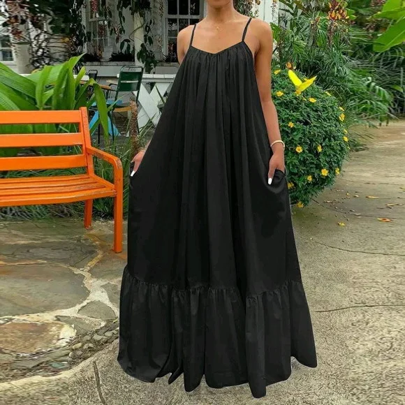 Vestido Longo Tecido Seda Amplo Plussize G4