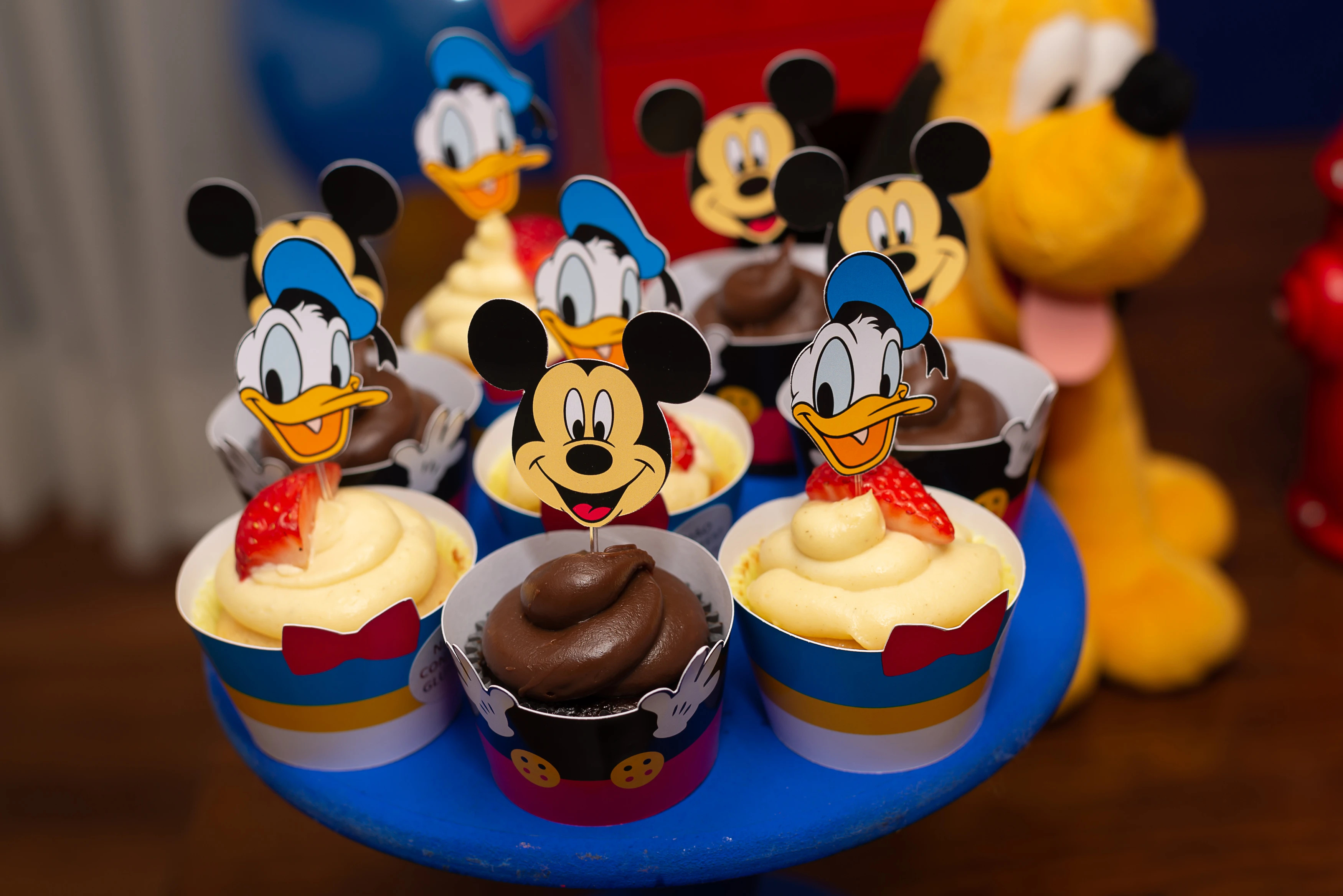 Wrapper de cupcake turma do mickey